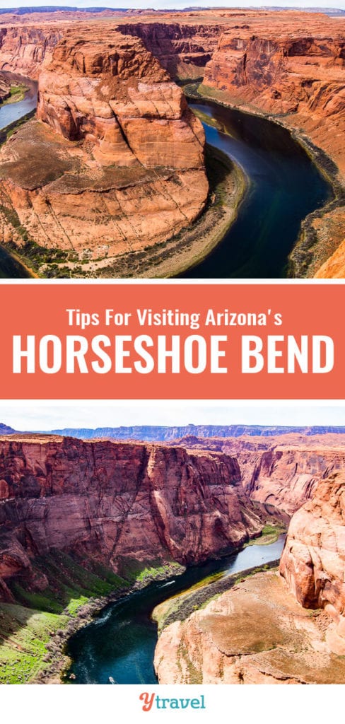 Planning to visit Arizona? Horseshoe Bend is that famous landmark along the Colorado River. See inside for tips on how to get there, things to do there, tours, and where to stay. | Arizona travel | USA travel | Road trips.