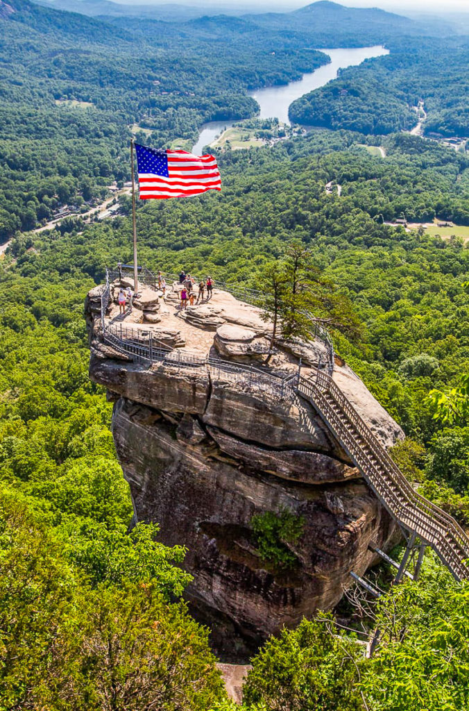 the best view of Chimney Rock, North Carolina