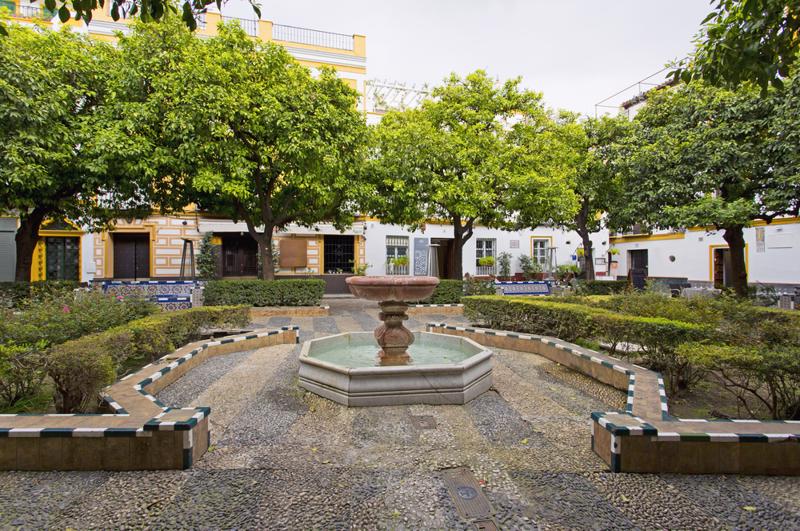 Donna Elvira Square in Seville, Andalusia, Spain