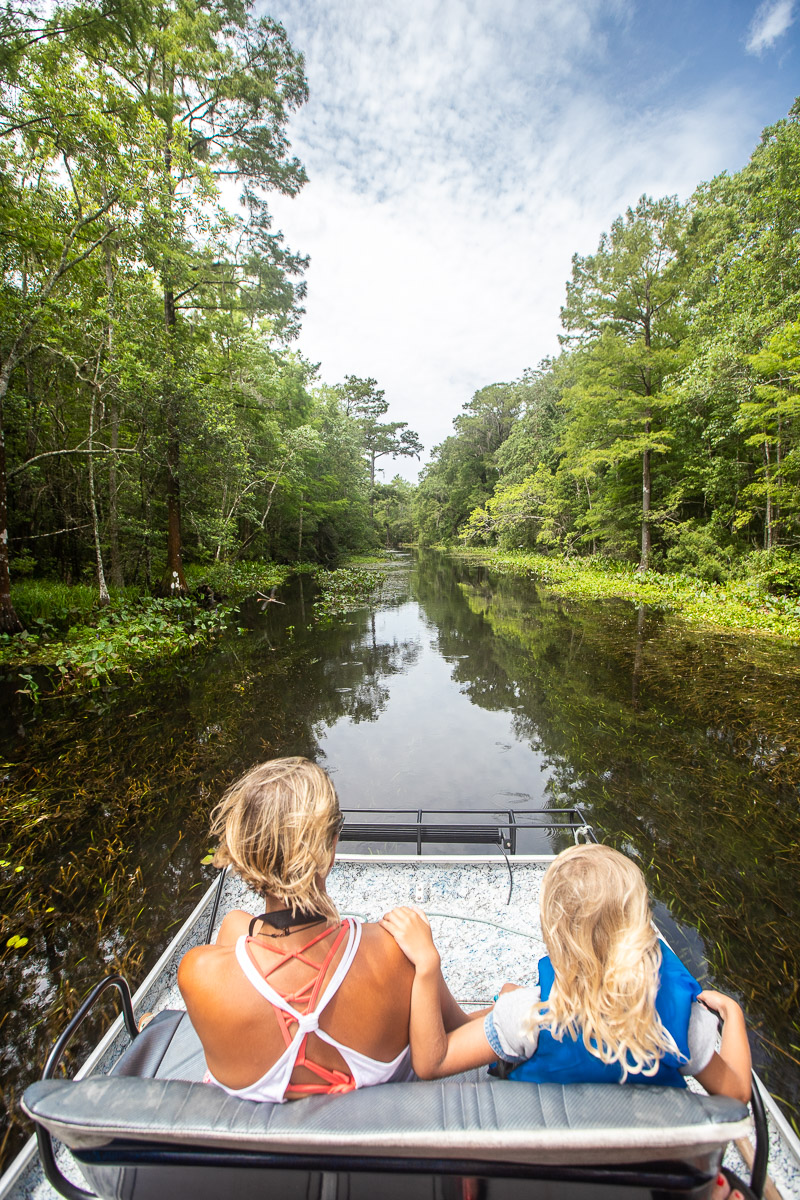 Airboat ride on the Wacissa River, Florida