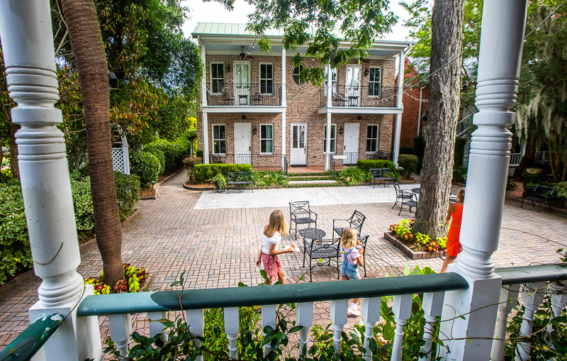 courtyard of the Beaufort Inn, South Carolina