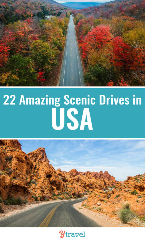 If you love road trips, here is a list of 22 amazing scenic drives in the USA. One of our top USA travel tips is that one of the best ways to explore America is by doing USA road trips. Put these on your USA bucket list.