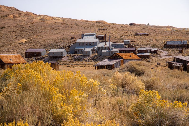 The bodie stamp mill ghost town california