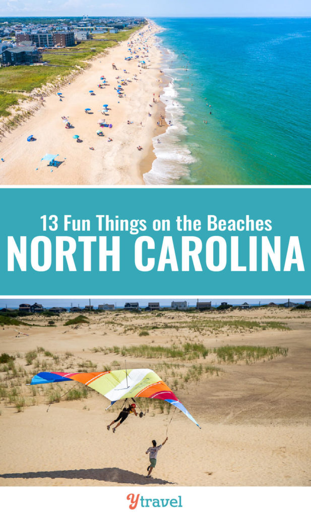 When you visit North Carolina for a beach vacation, here are 13 fun experiences to have on North Carolina beaches from the Outer Banks to Wrightsville Beach to Ocean Isle Beach and in between.
