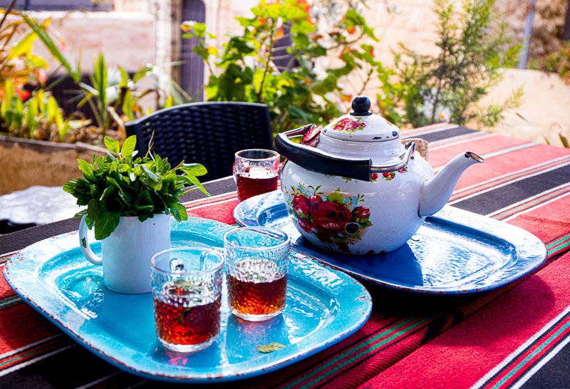 sage tea at  Bait Khairat Souf Jordan