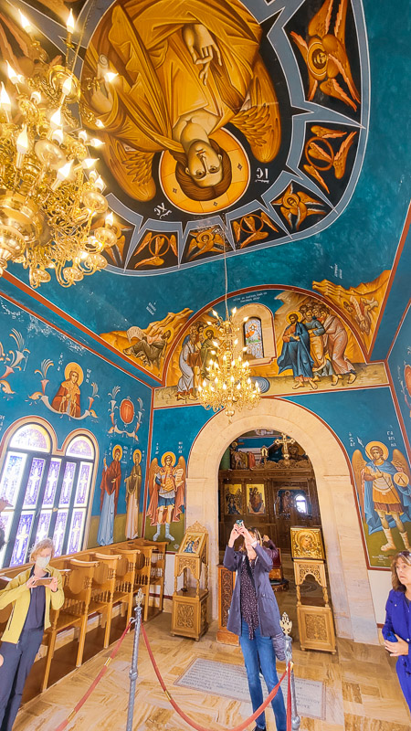jesus fresco inside church