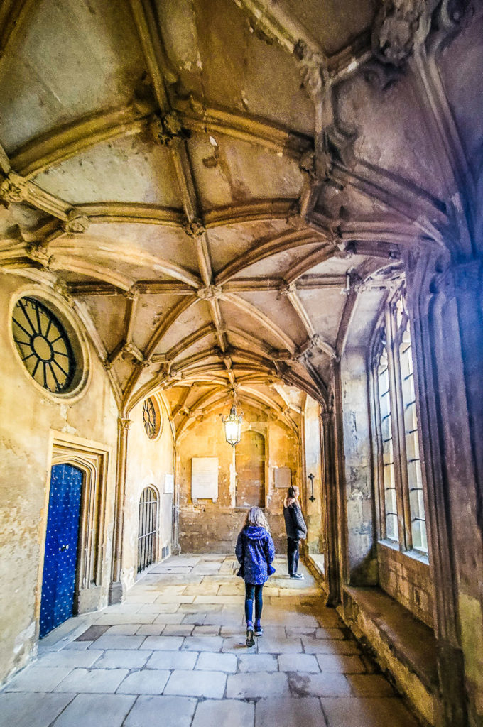 Cloister at Christ Church College, Oxford, England