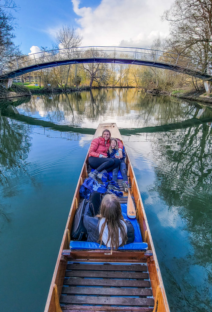 Punting on the Cherwell River, Oxford, England