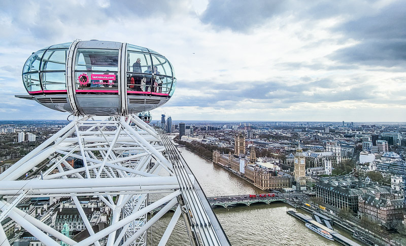 London Eye over the river thames