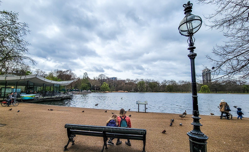 Relaxing in Hyde Park, London