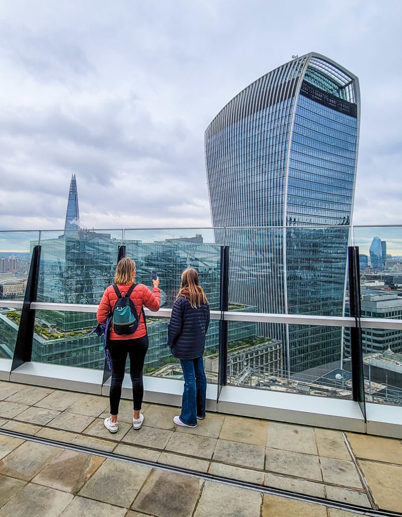 Sky Garden - walkie talkie - with The Shard in the background