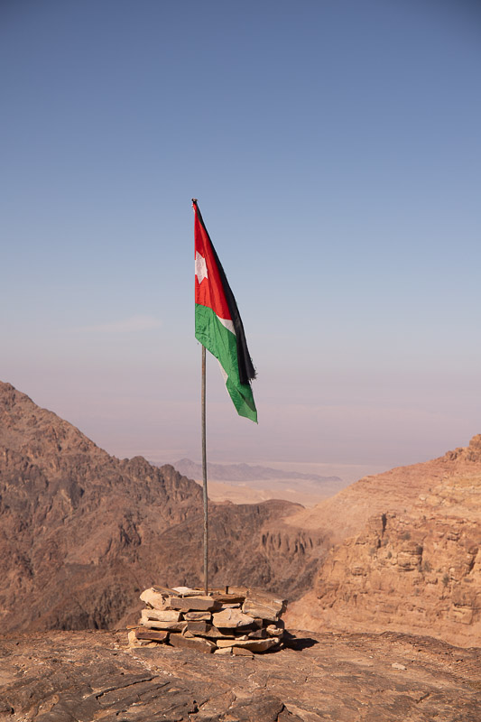 petra trails jordan flag
