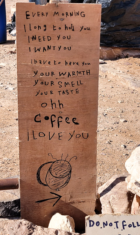 coffee stop petra trail