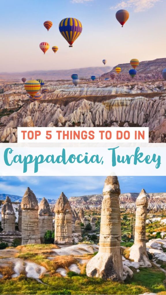 Pin a picture sharing the top things to do in Cappadocia