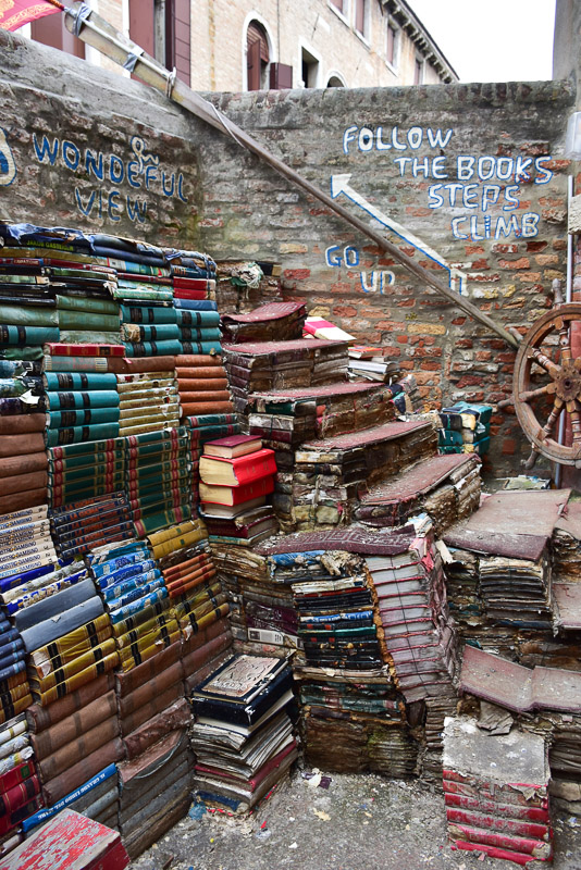 staircase made of books