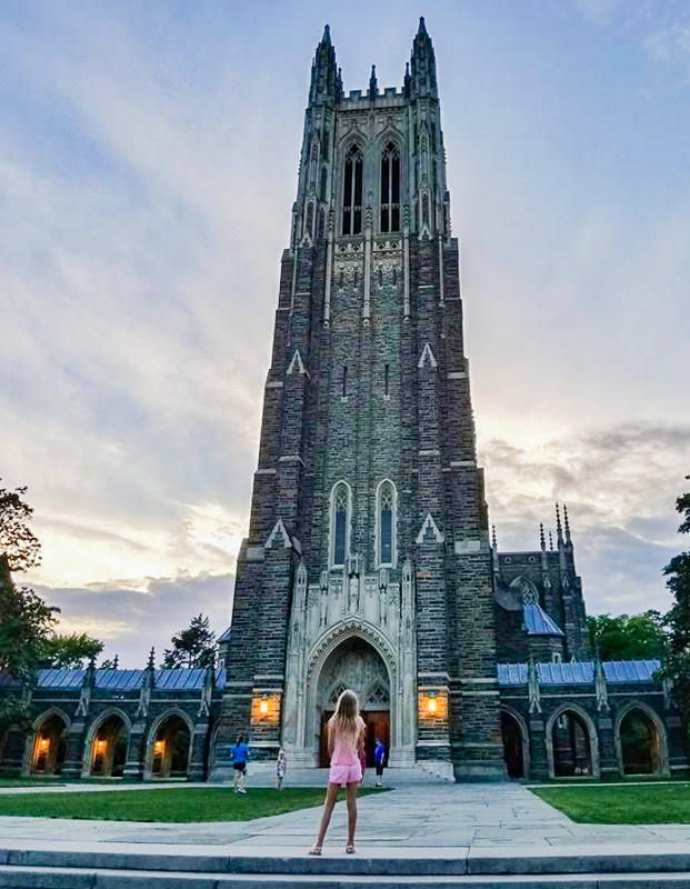 neo-gothic tower of Duke University chapel