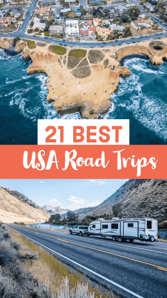 best usa road trips pin image