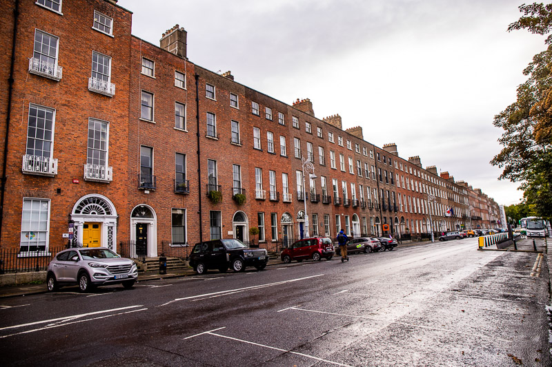 Row of cars and terraced homes successful  Dublin