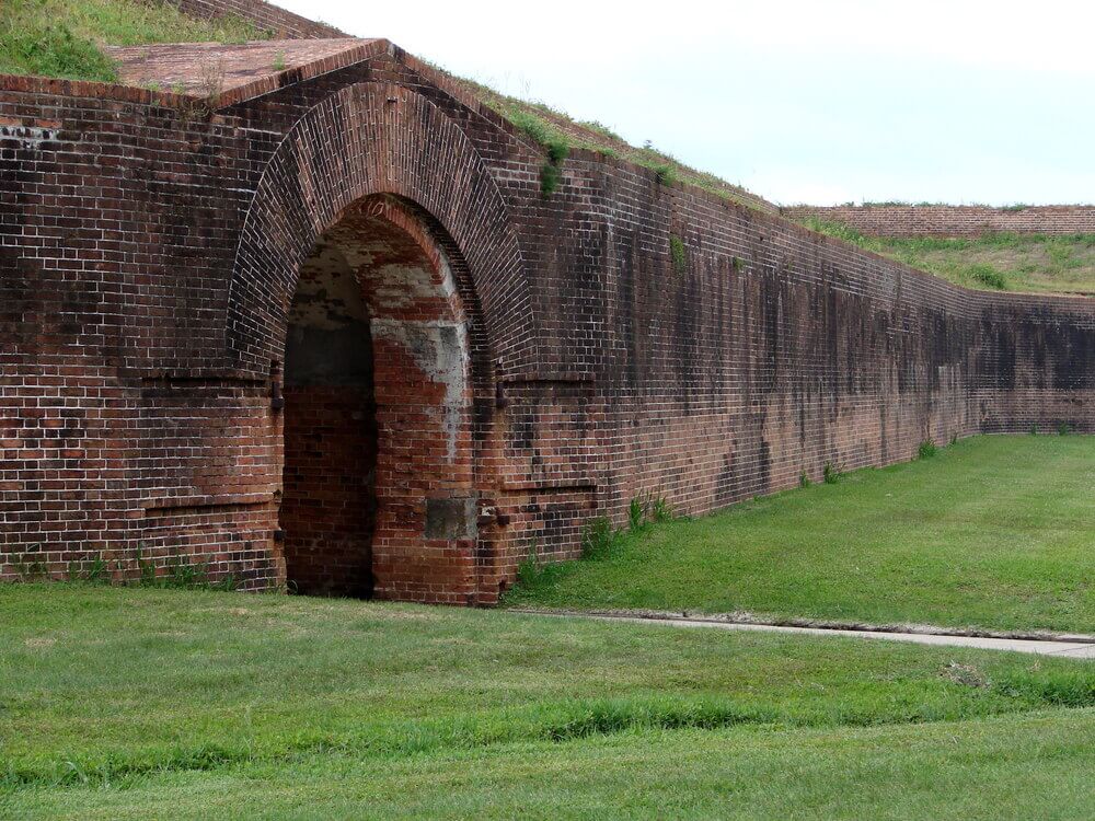 walls of a fort