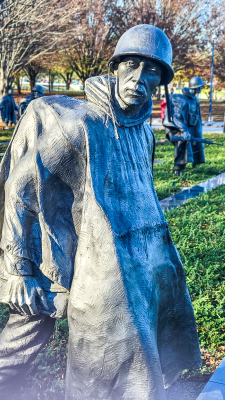 statue of Korean Veterans Memoral