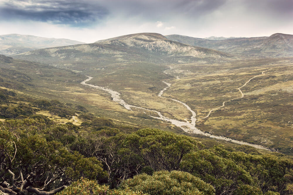 view of the valleys of Mount Kosciuszko National Park