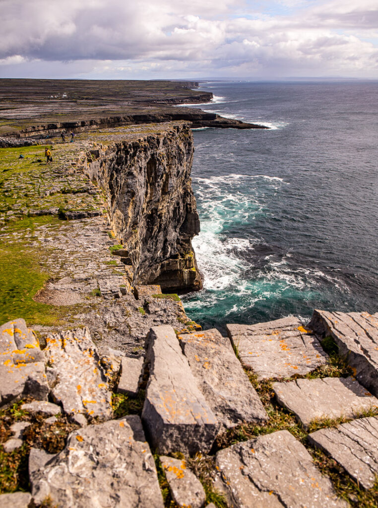 Cliffs edge overlooking the Atlantic Ocean
