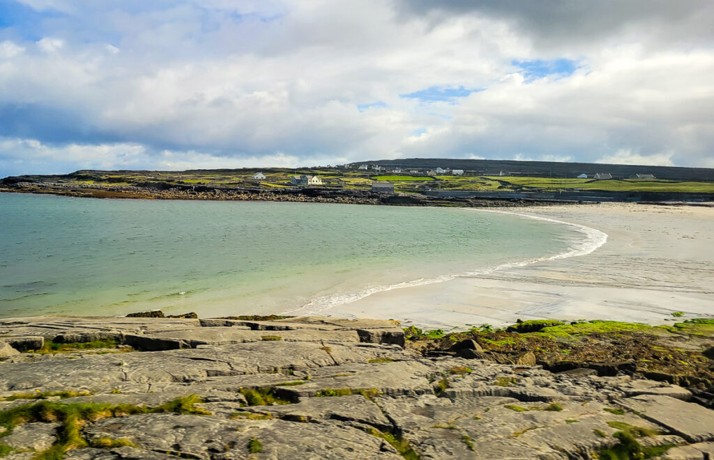 Empty beach in Ireland