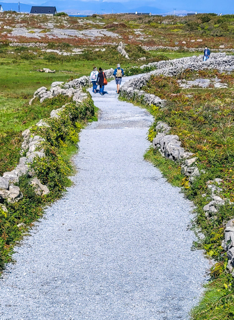 Stone pathway down a hill