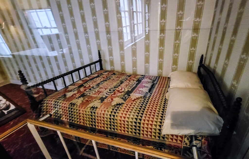 Bed in a museum
