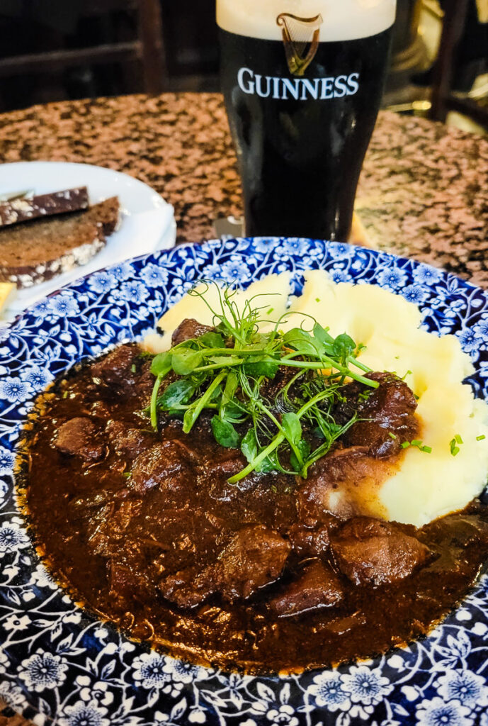Beef stew on a plate