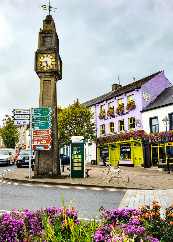 Clocktower in a traffic circle