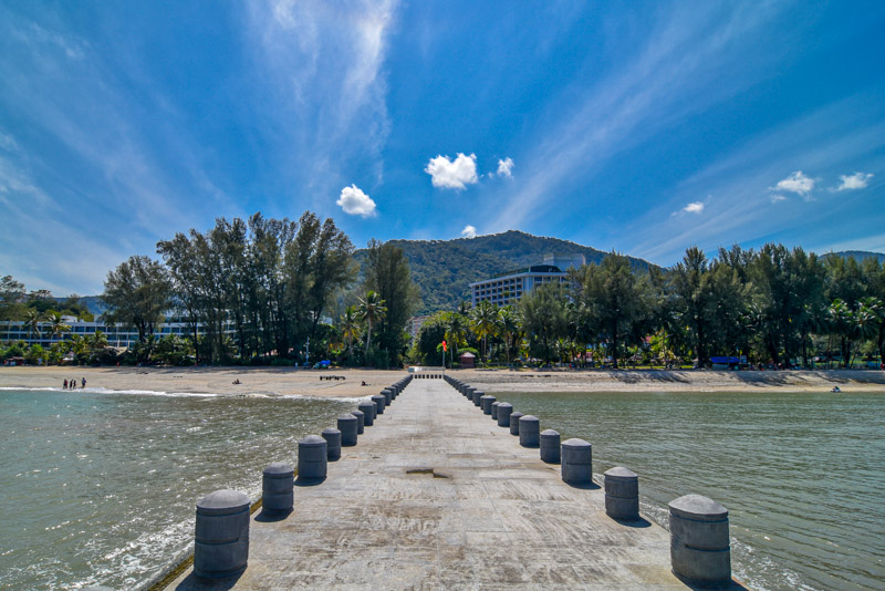 bridge to batu ferringhi with resorts