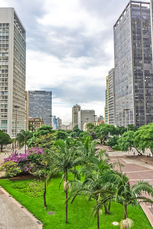 Sao Paulo, Modern metropolis  thoroughfare  view,