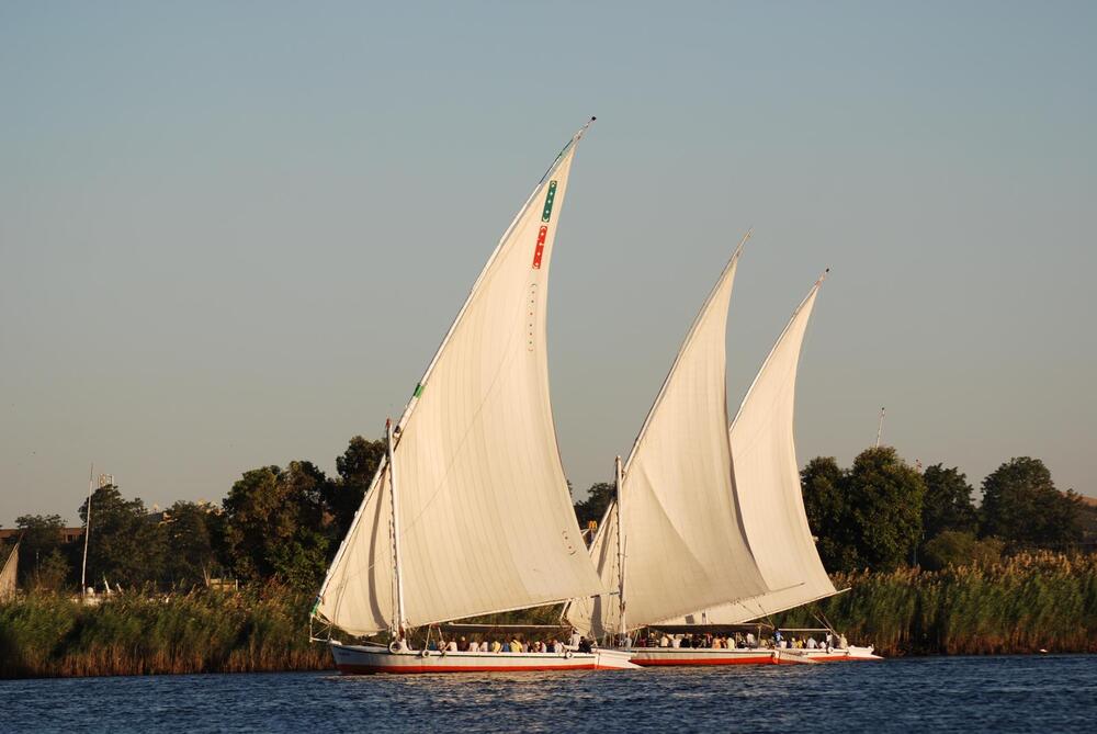 felucca on the nile river