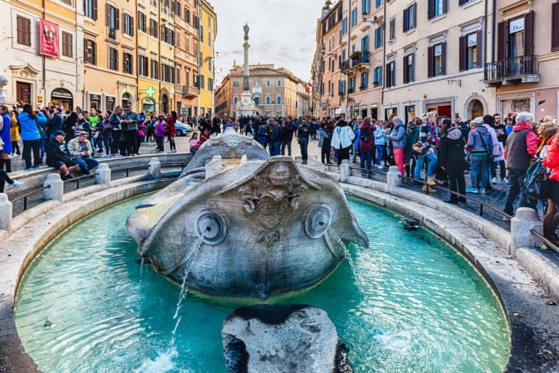 The Fontana della Barcaccia,