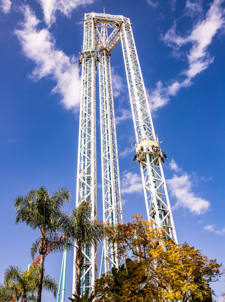 supreme scream dropping down tower