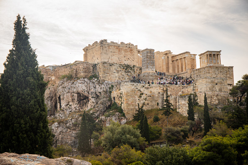 the acropolis western gates