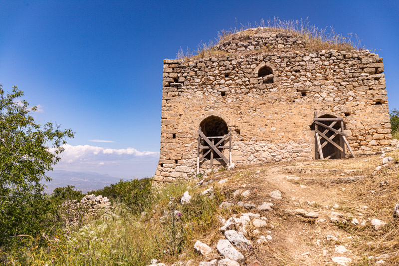 stone remains of Acrocorinth Mosque