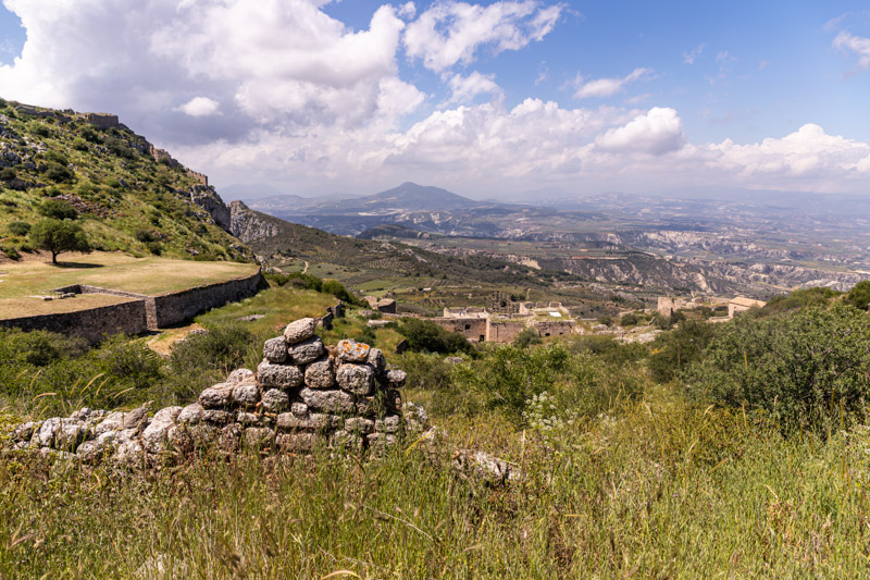 Acorocorinth ruins on hilltop