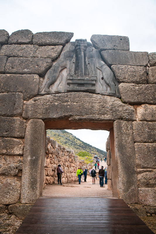 the lions gate of Mycenae