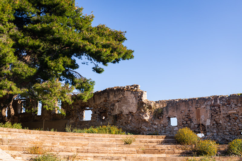 crumbling walls of Akronafplia Castle
