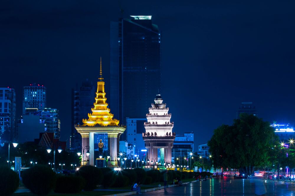 Phnom Penh at night