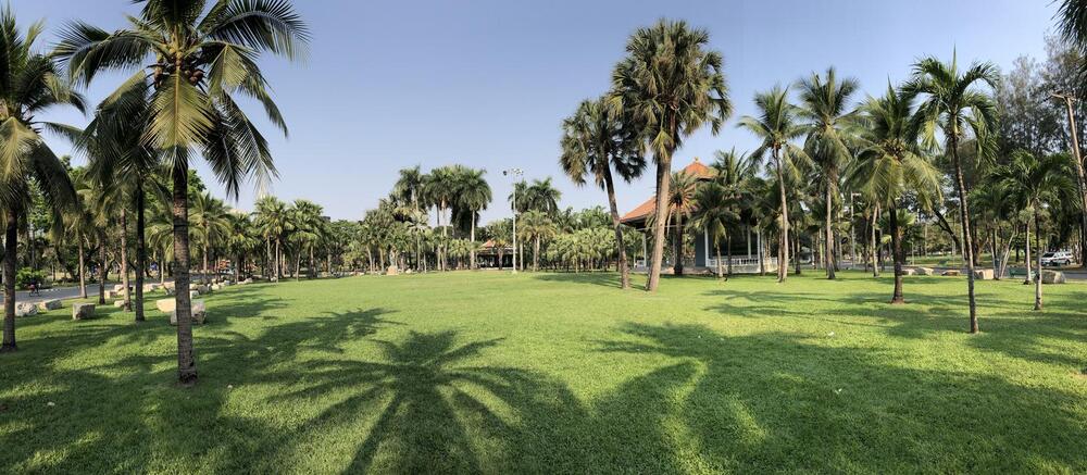 Panorama from Lumphini Park