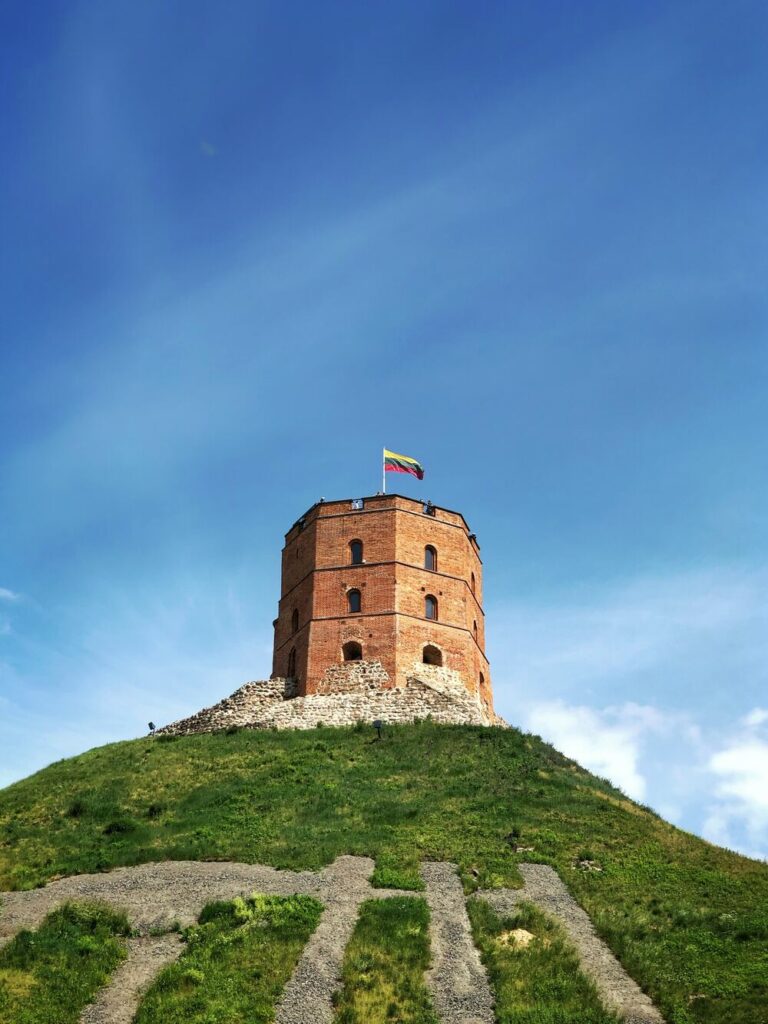 Gediminas Castle Tower on top of hill