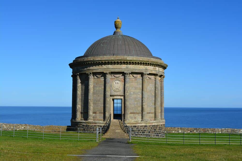 Mussenden Temple near the water