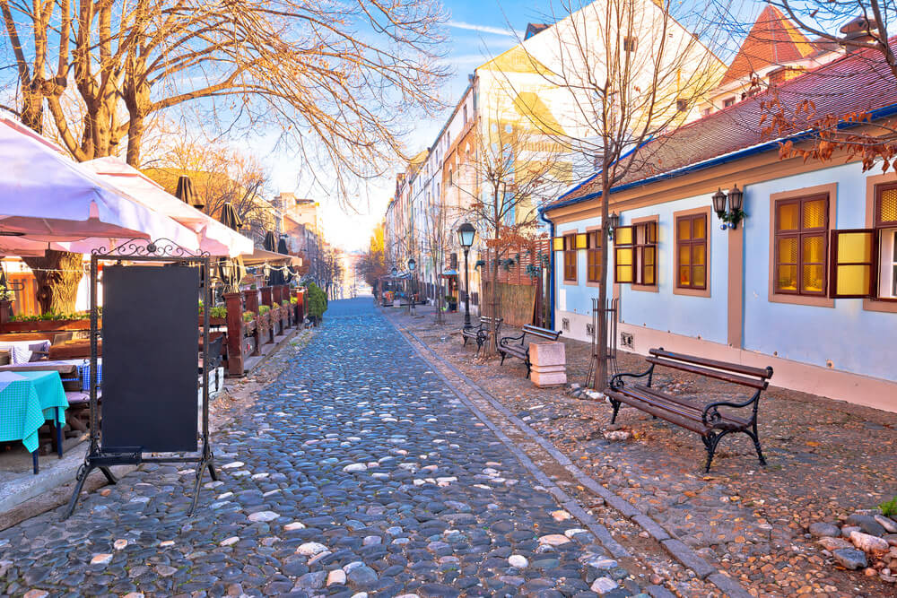 cobblestone streets of Skadarlija 