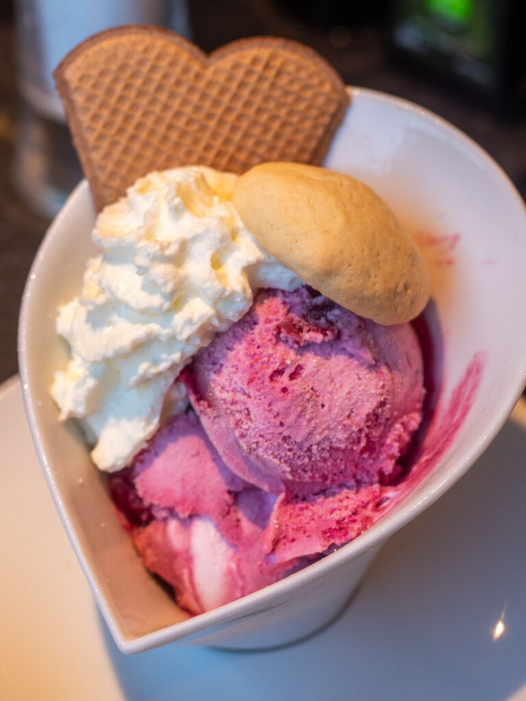 Ice cream in a bowl