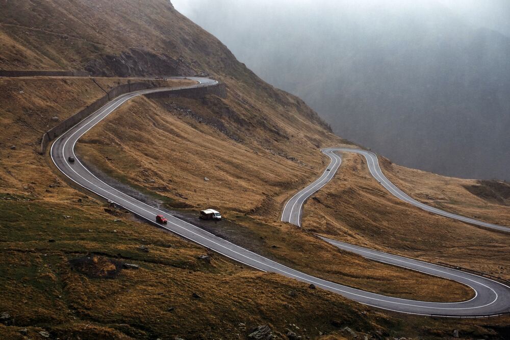 winding Road in Romania