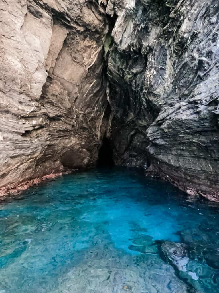 entrance to a sea cave