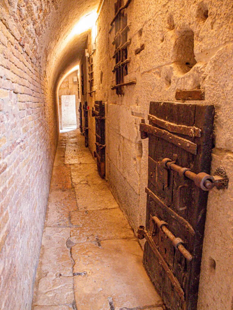 underground hallway of prison